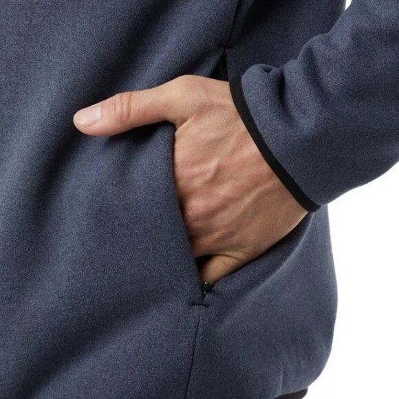 32 Degrees Heat Men's L Full-Zip Fleece Lined Jacket Blue  K1149 - Picture 3 of 10